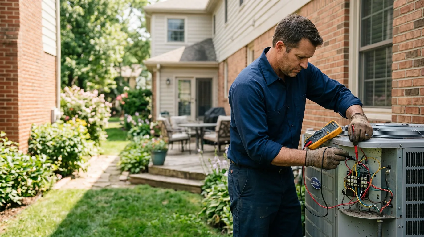 HVAC technician working near Unicoi, TN